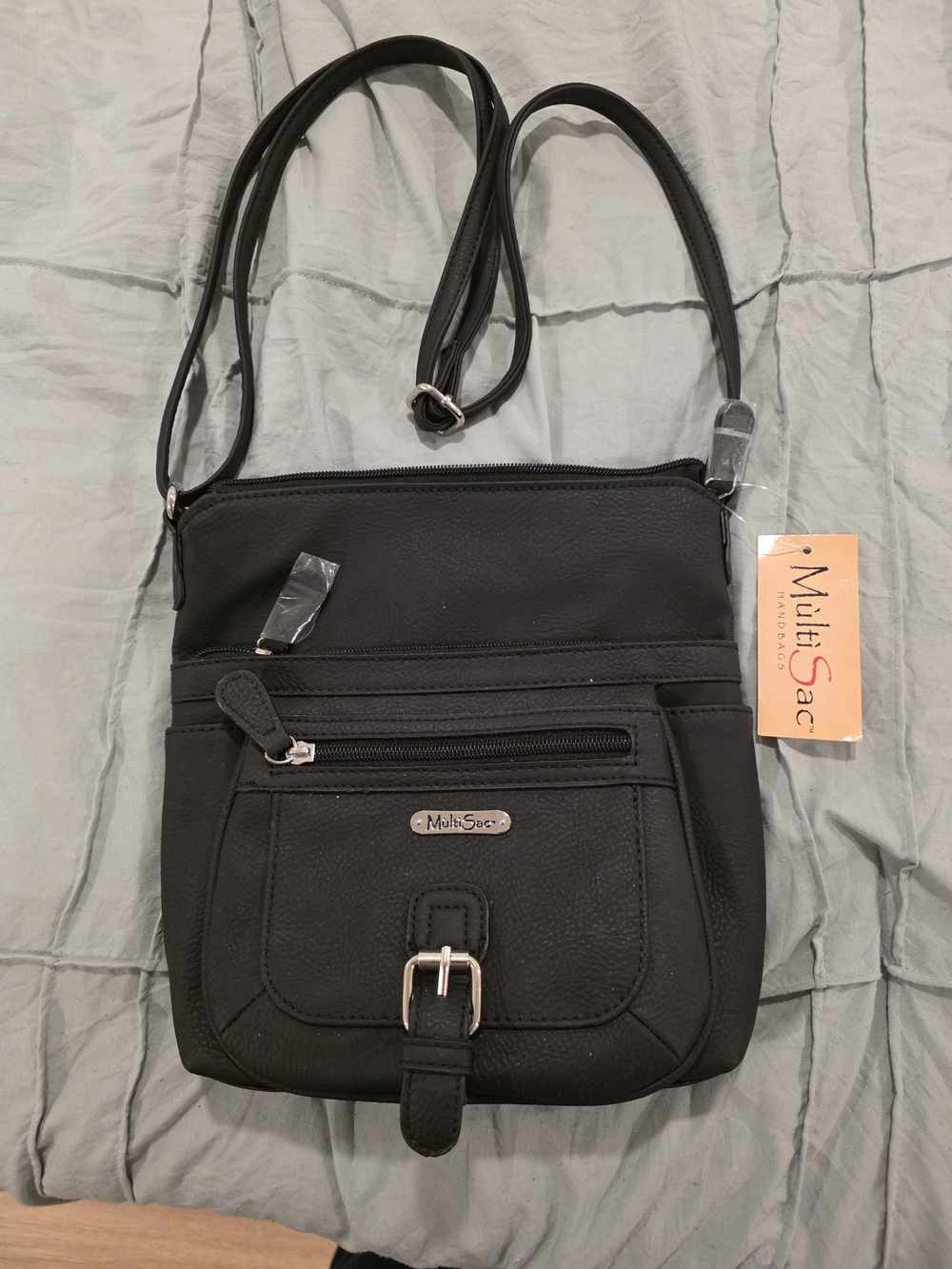 MultiSac Black Crossbody Shoulder Bag
